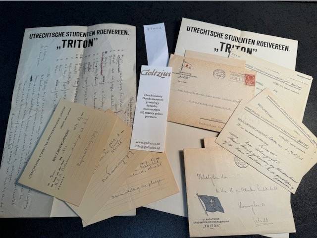 Utrechtsch Studentencorps (U.S.C.) and T.R.I.T.O.N. (Triton) Utrechtse Studentenroeivereniging  1935-1937: collection of documents owned by H. van Marken Lichtenbelt