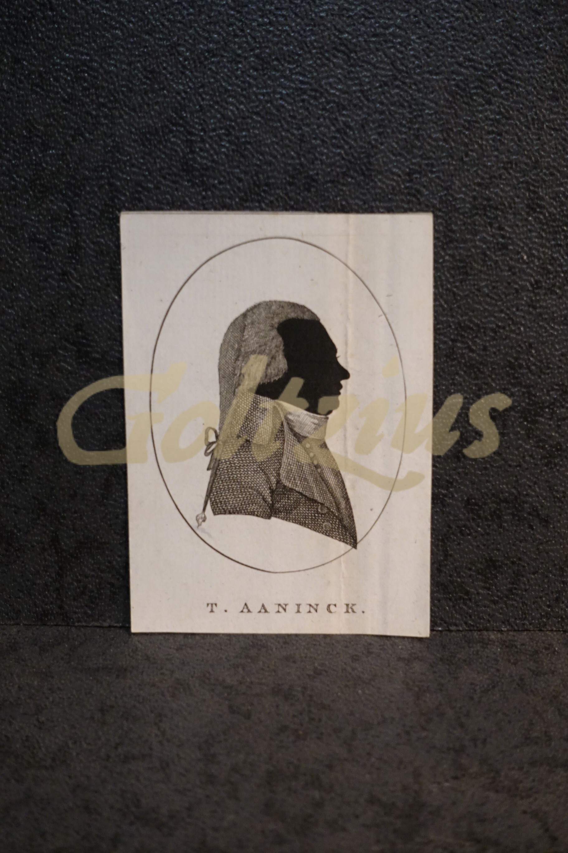 Silhouette portrait of Theodorus Aaninck