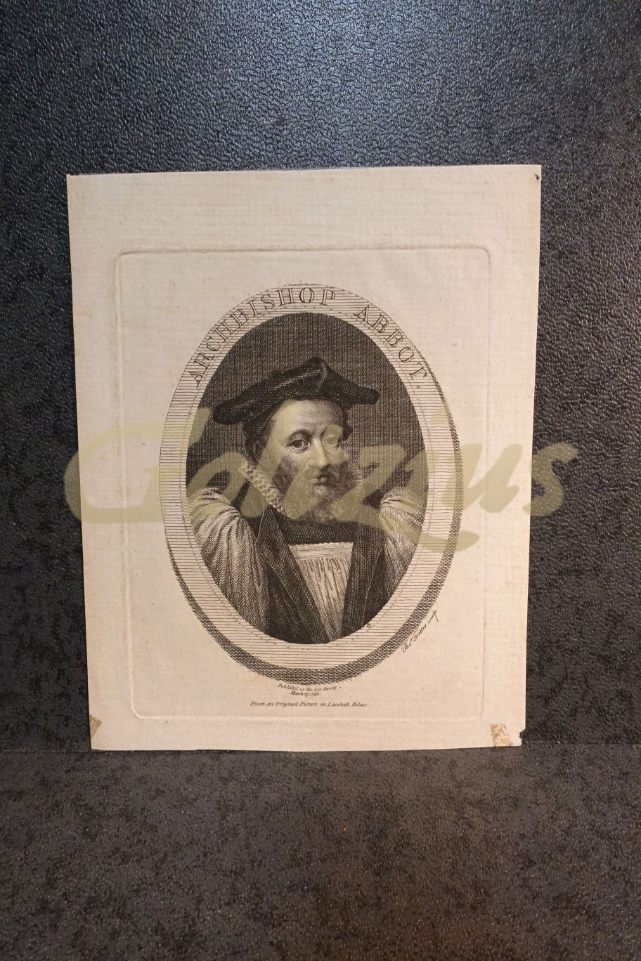 Portret/portrait of Archbishop Abbot