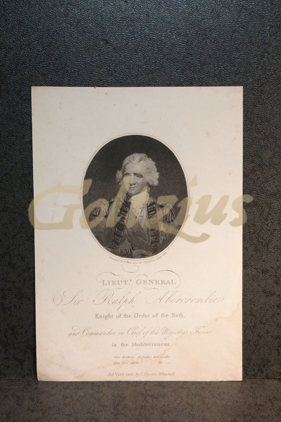 Portrait of Lieutenant General Ralph Abercromby