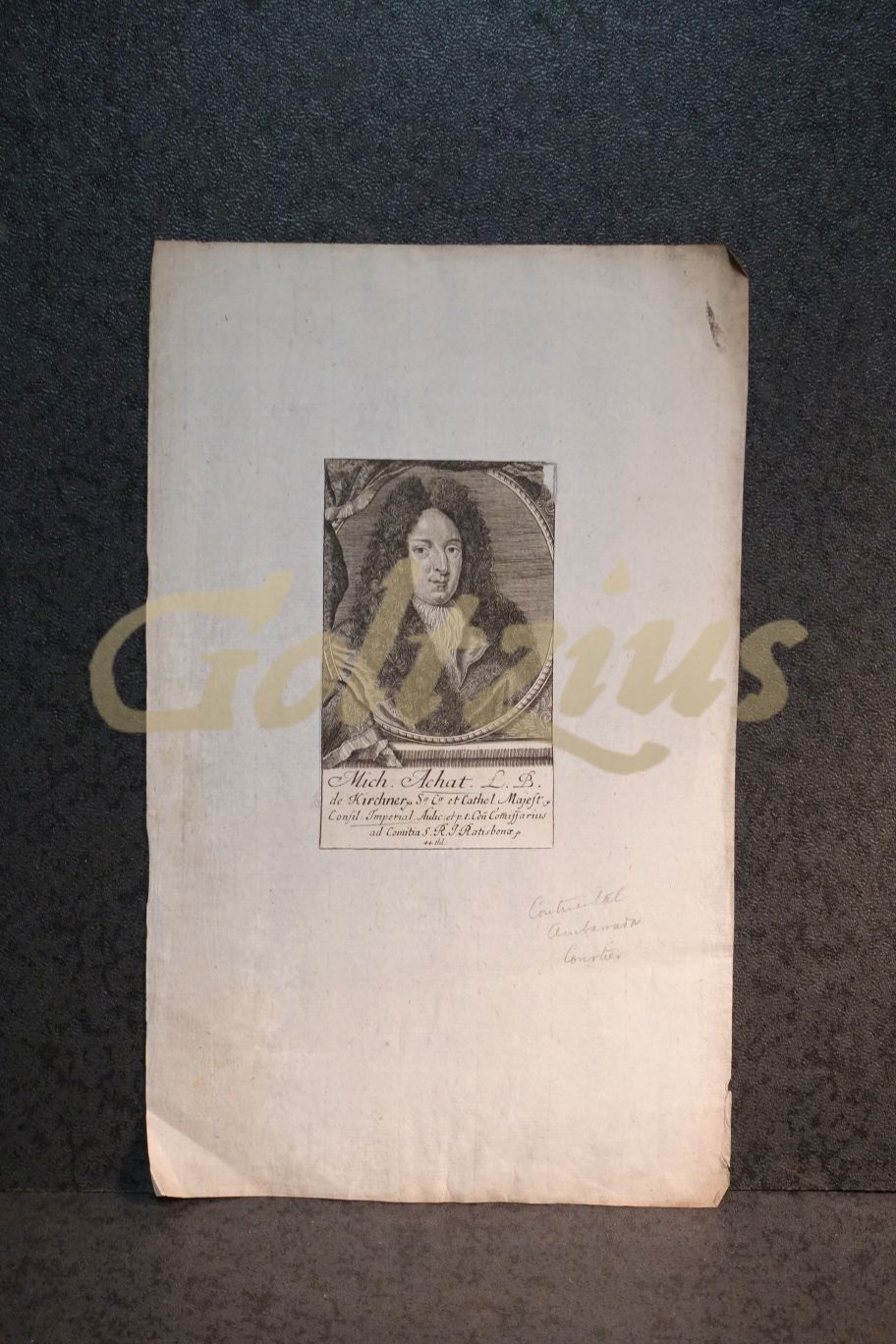 Portrait of Michael Achatius Kirchner.