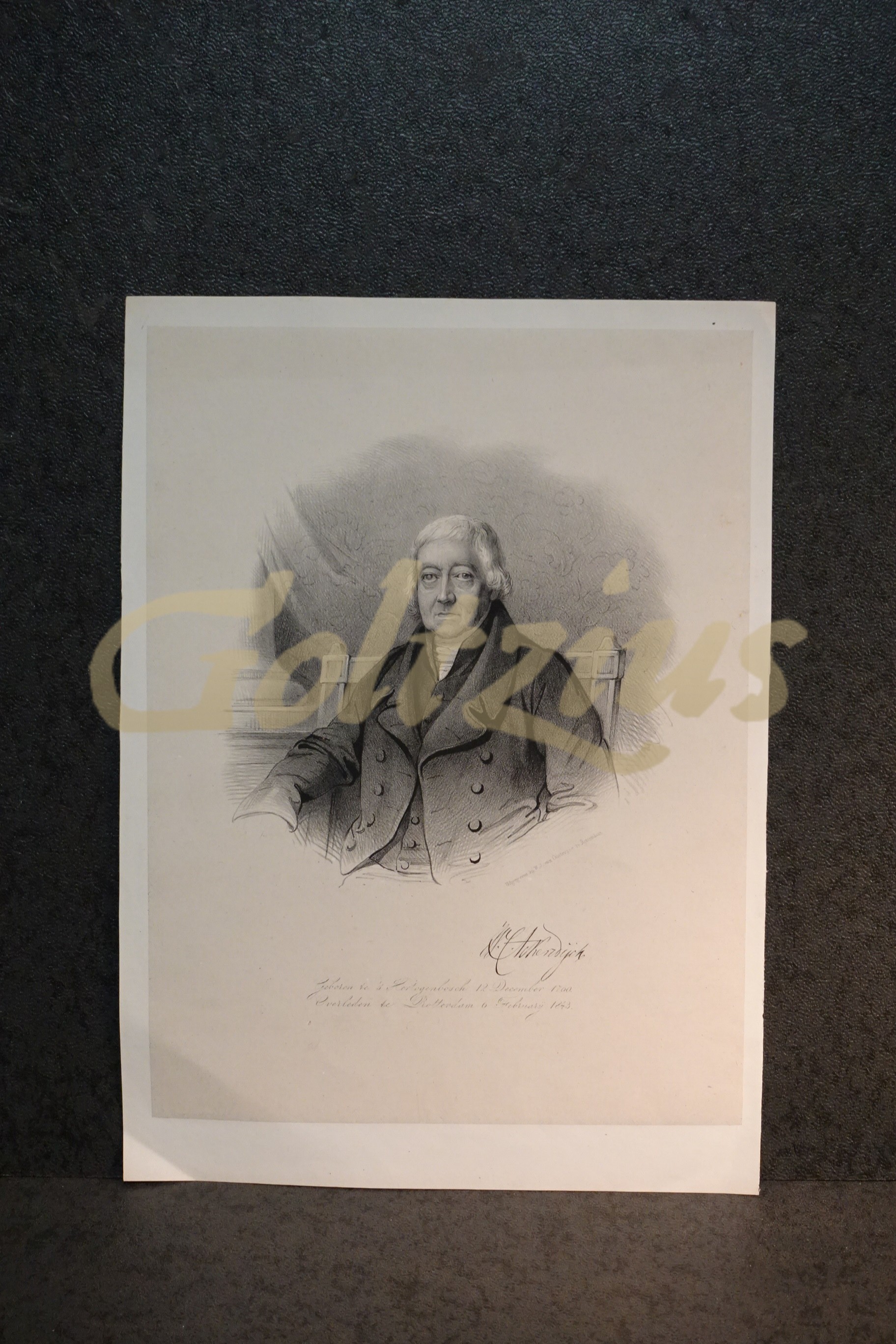 Lithography of Willem Cornelis Ackersdijck