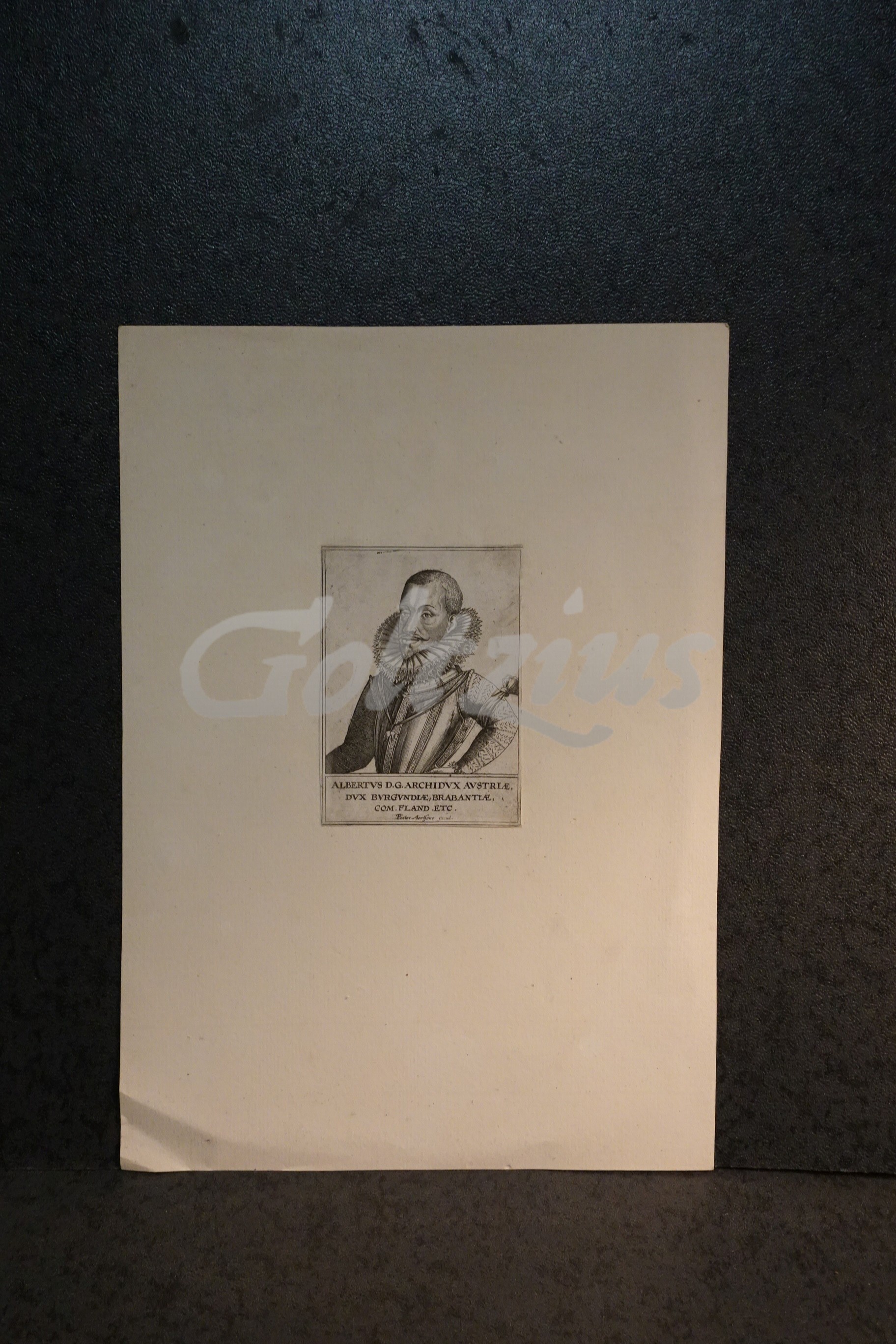 Engraving of Albert VII, Archduke of Austria