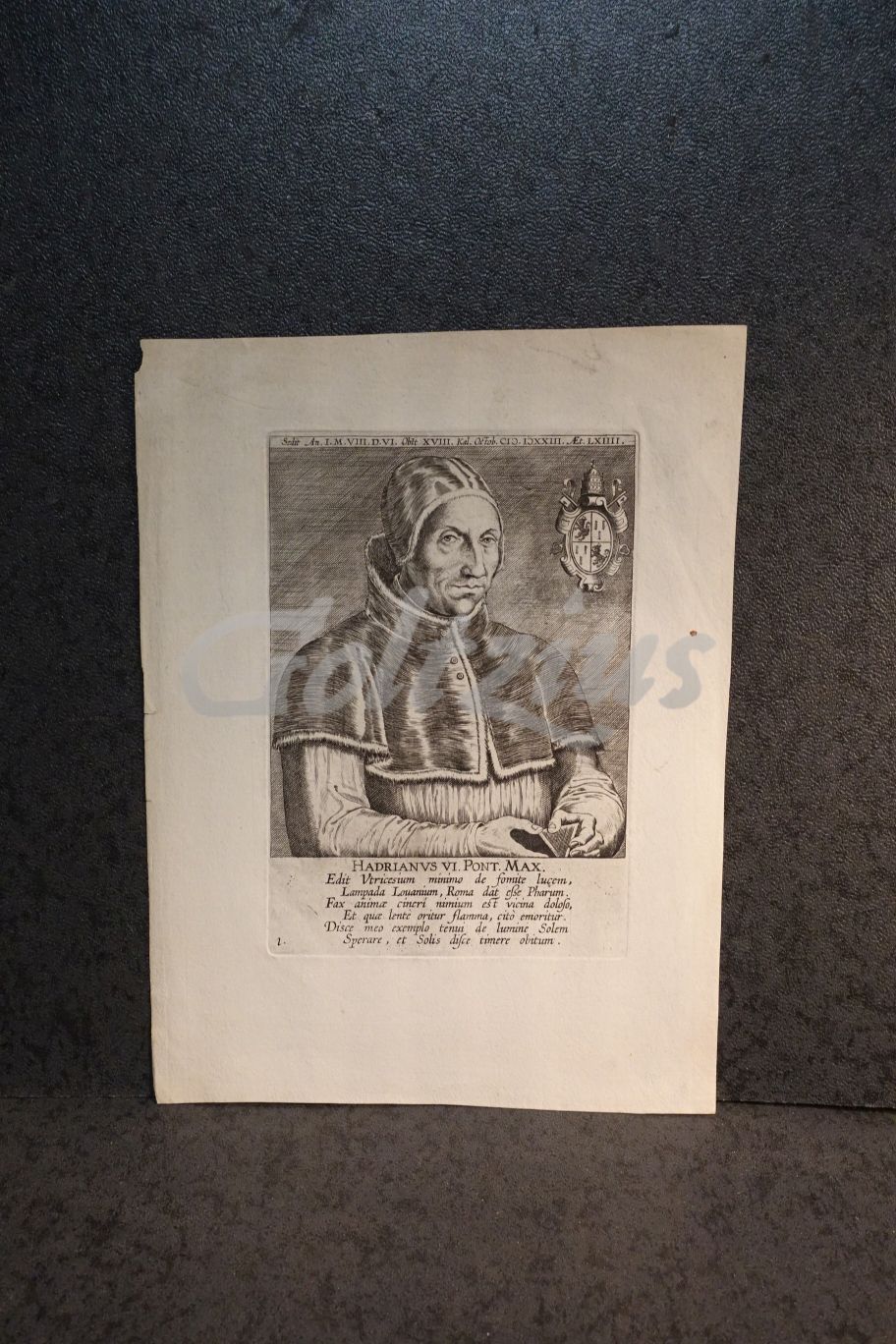 Engraving of Hadrianus VI