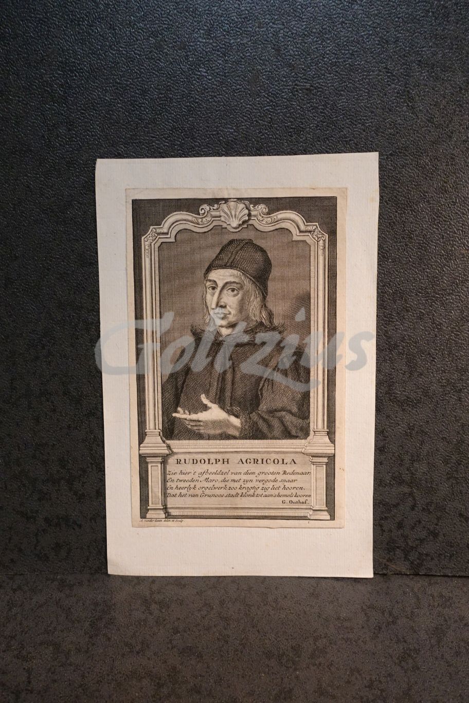 Engraving of Rodolphus Agricola