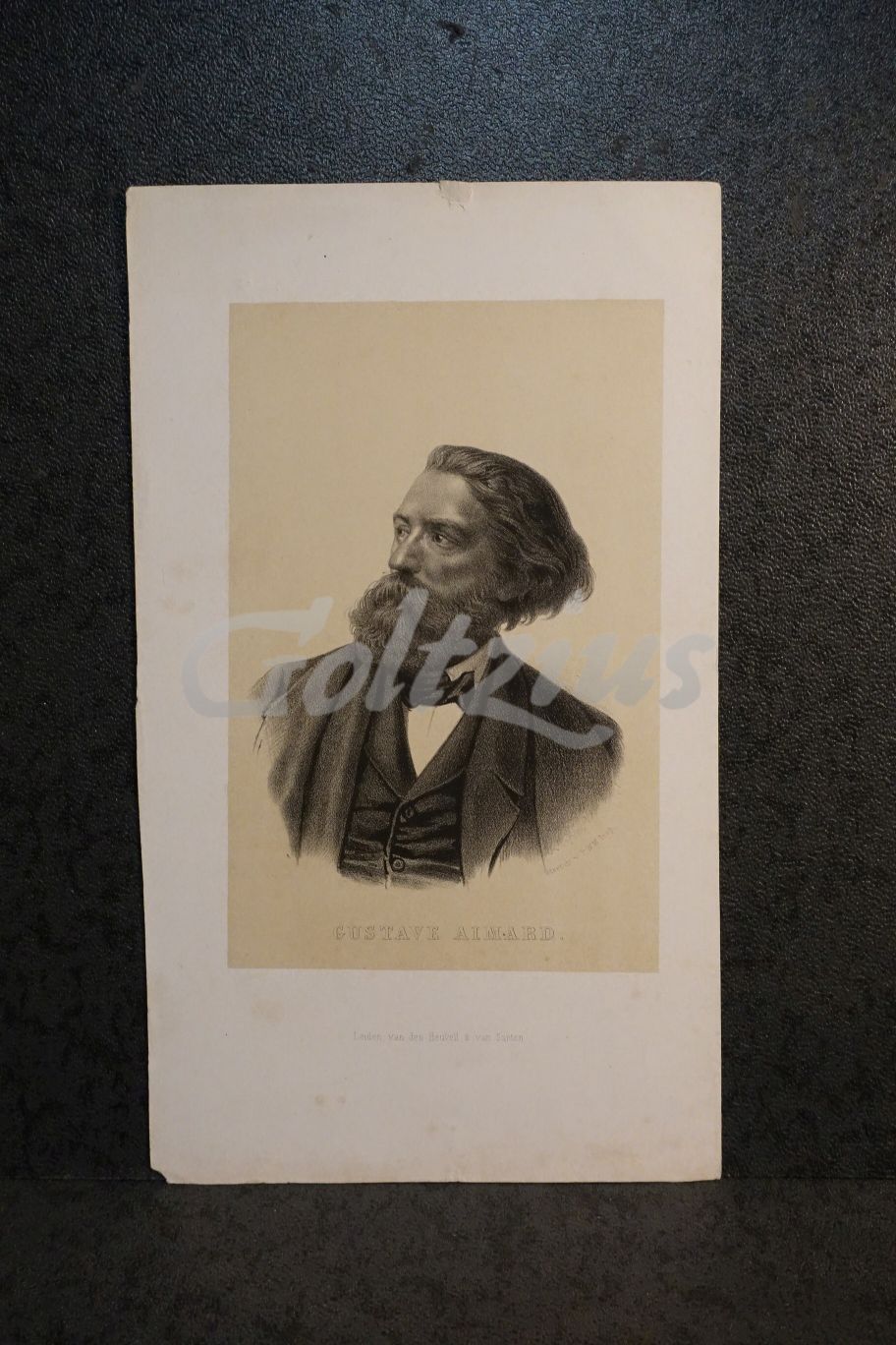 Lithography of Gustave Aimard