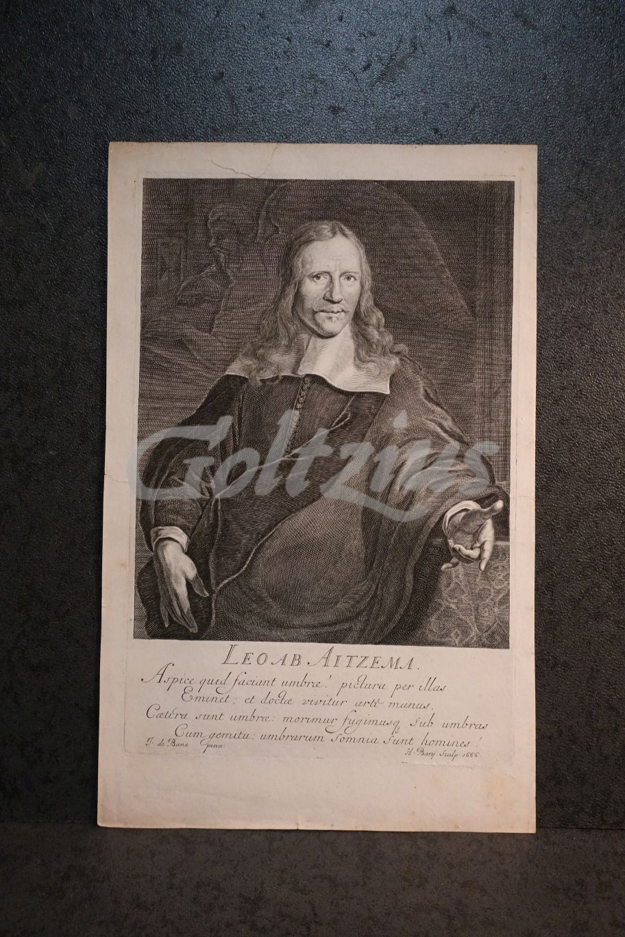 Engraving of Leo of Aitzema