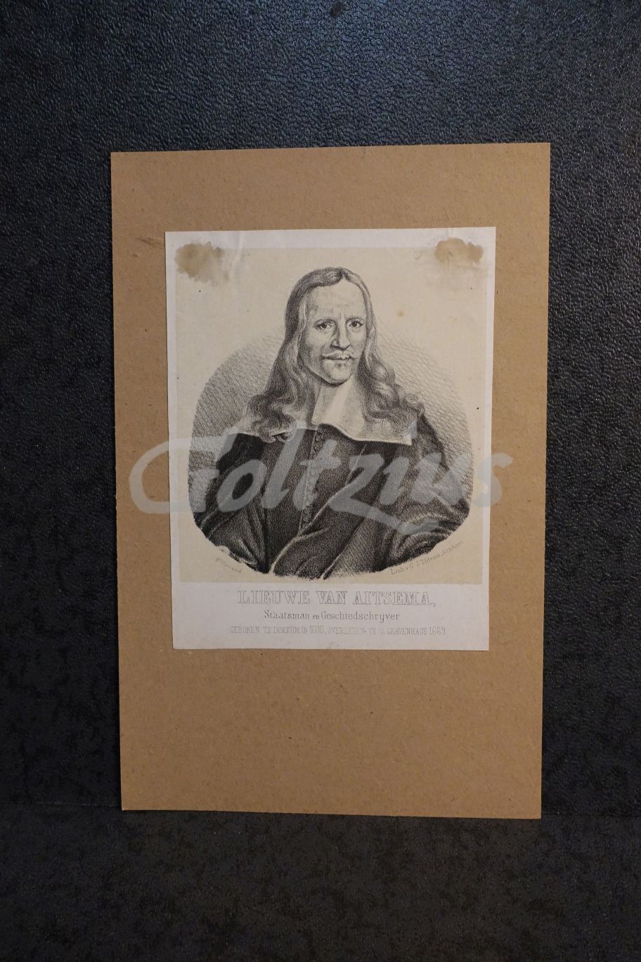 Lithography of Lieuwe van Aitsema