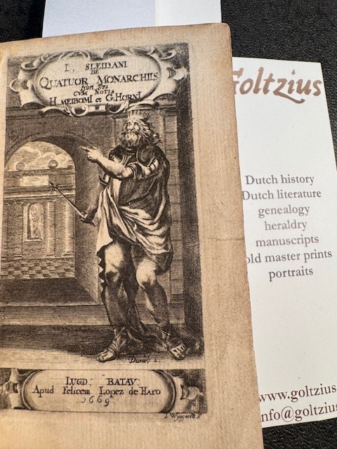 SLEIDANUS, J., I. Sleidani De quatuor summis imperiis libri tres/cum notis H. Meibomi et G. Horni