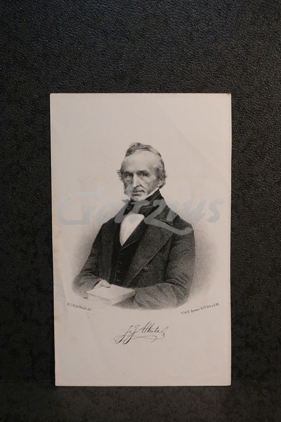 Lithography of Jacob Jansz Alberda