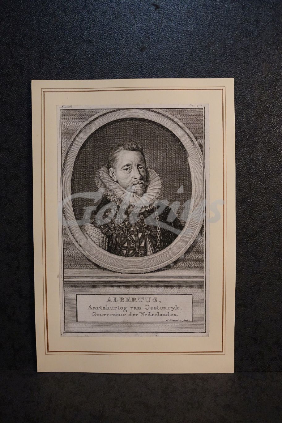 Engraving of Albert VII, Archduke of Austria