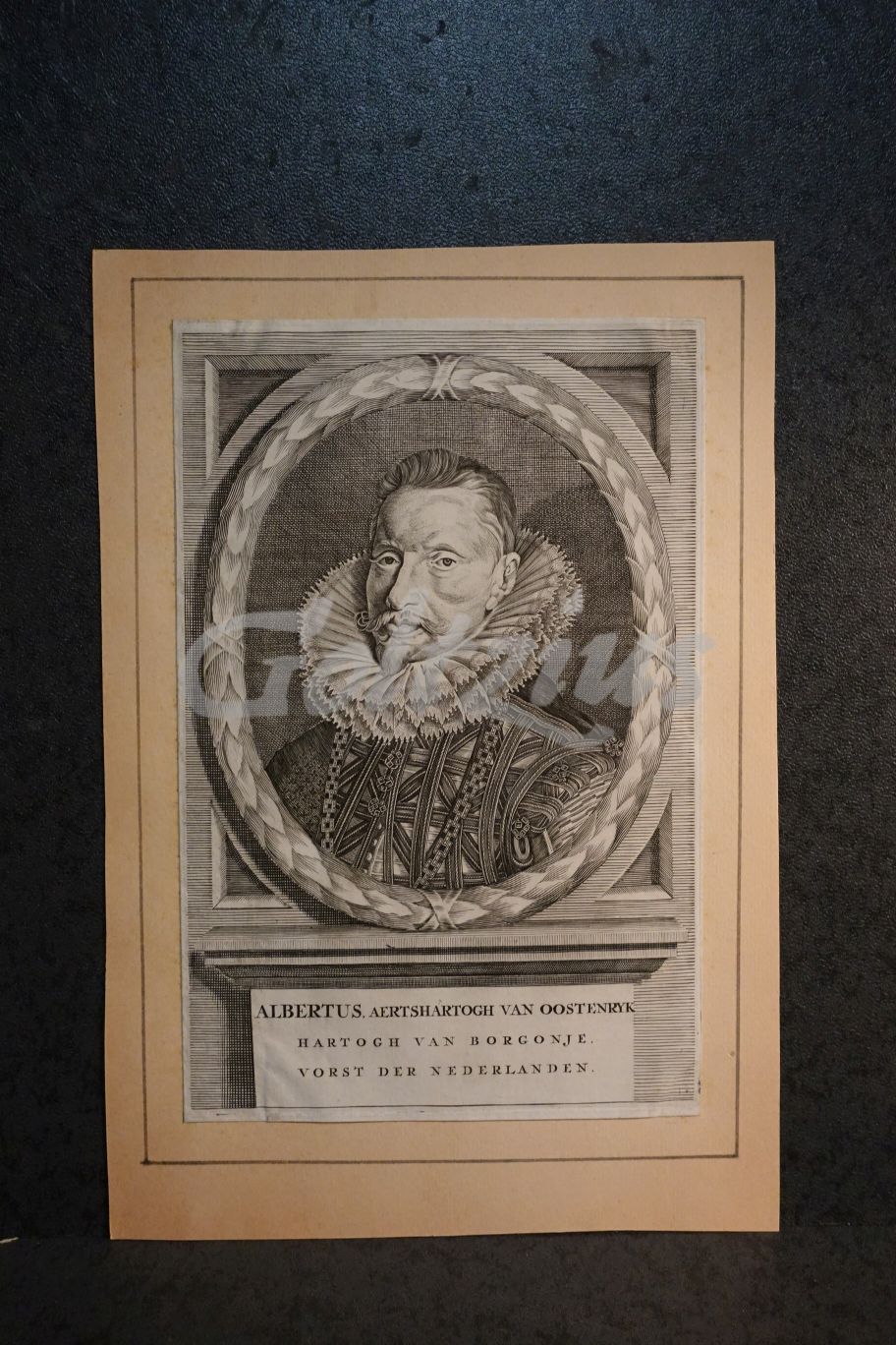 Engraving of Albert VII, Archduke of Austria