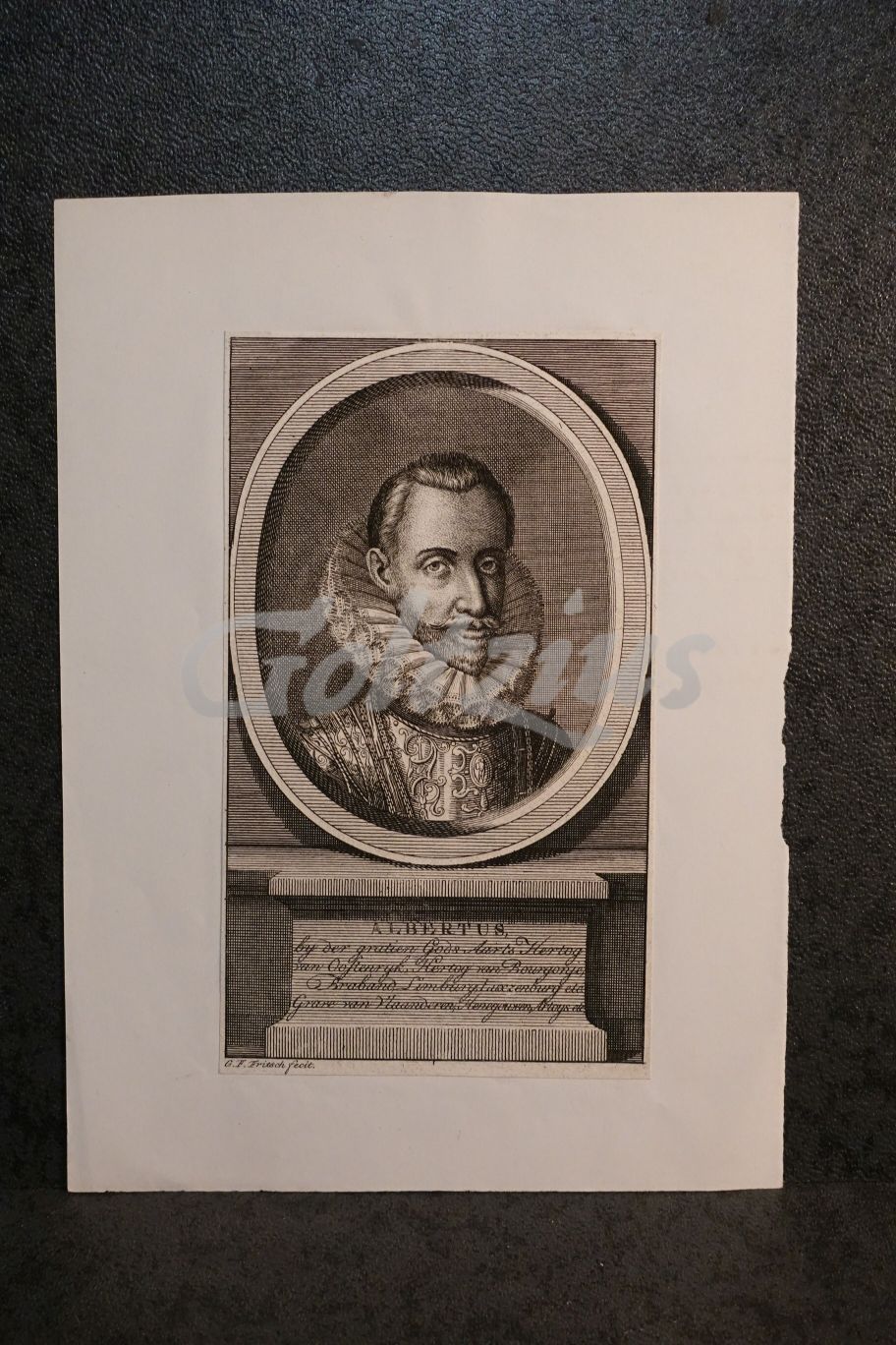 Engraving of Albert VII, Archduke of Austria
