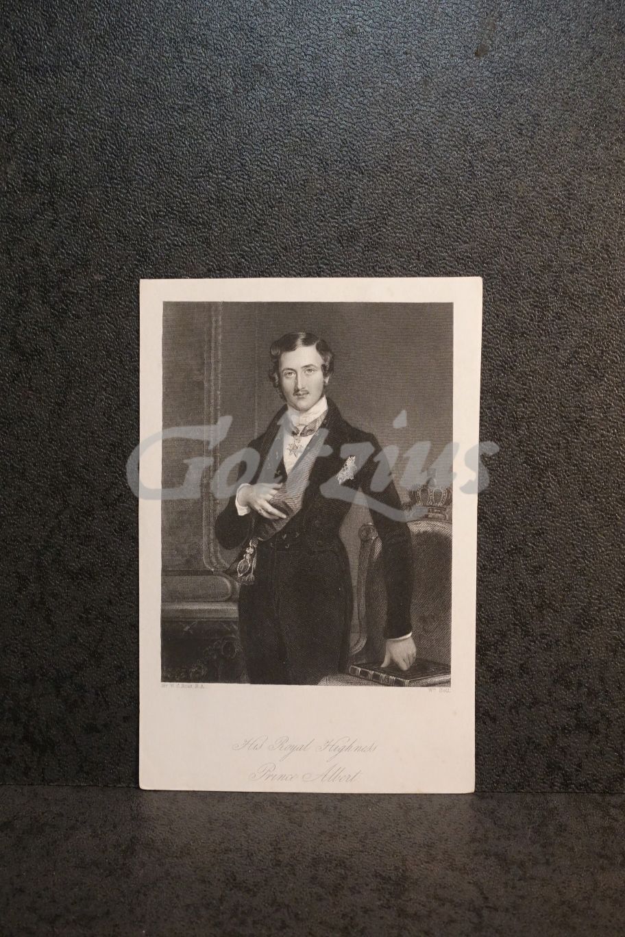 Engraving of Prince Albert of Saxe-Coburg and Gotha