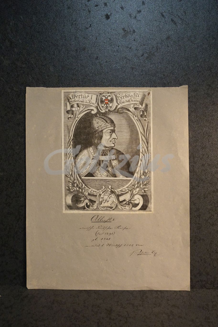 Engraving of Albert I