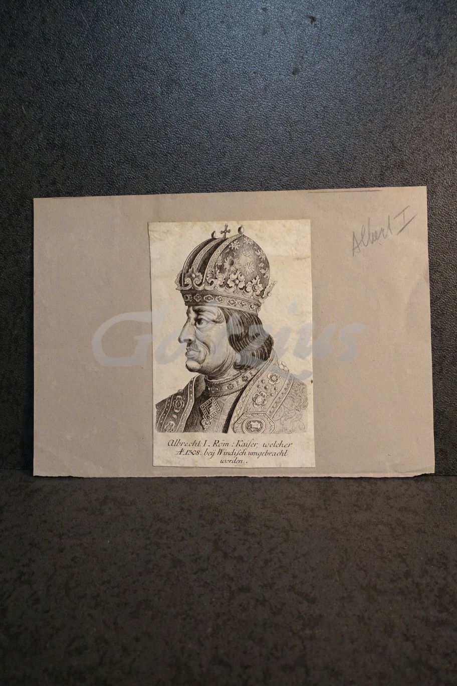 Engraving of Albert I