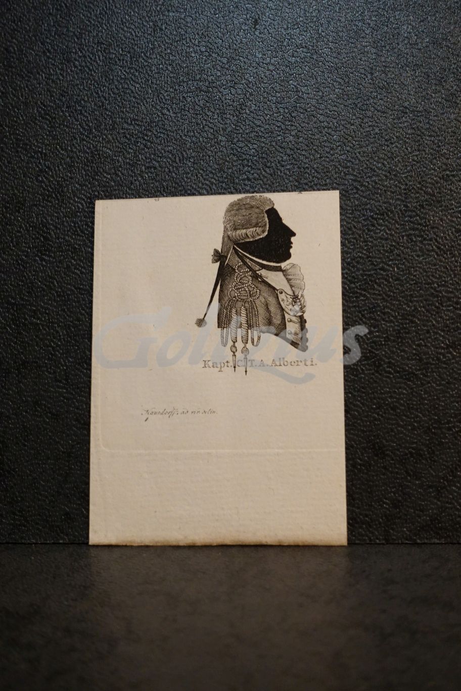 Silhouette portrait of C.T.A. Alberti