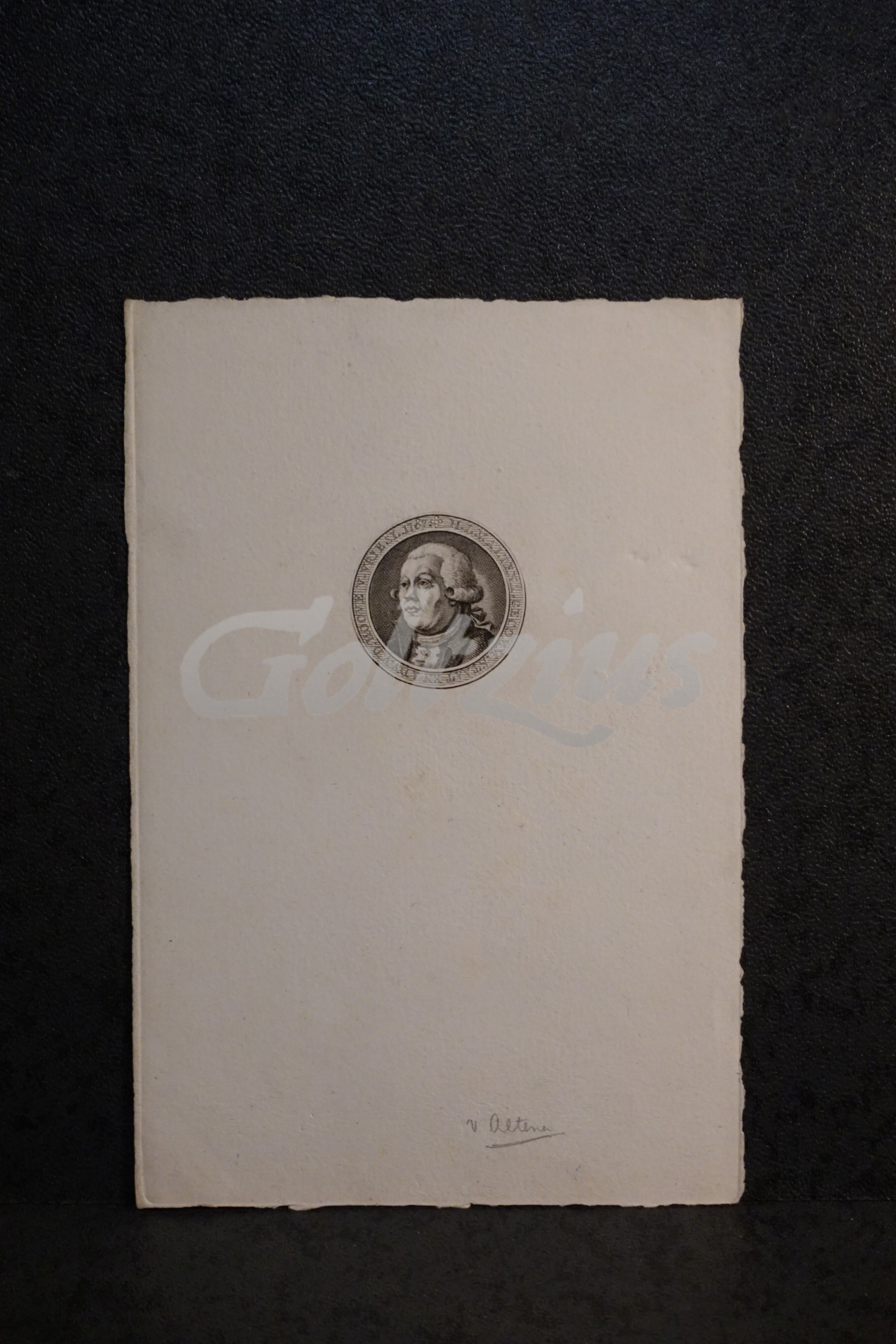 Medaillon portrait of Hector Livius van Altena