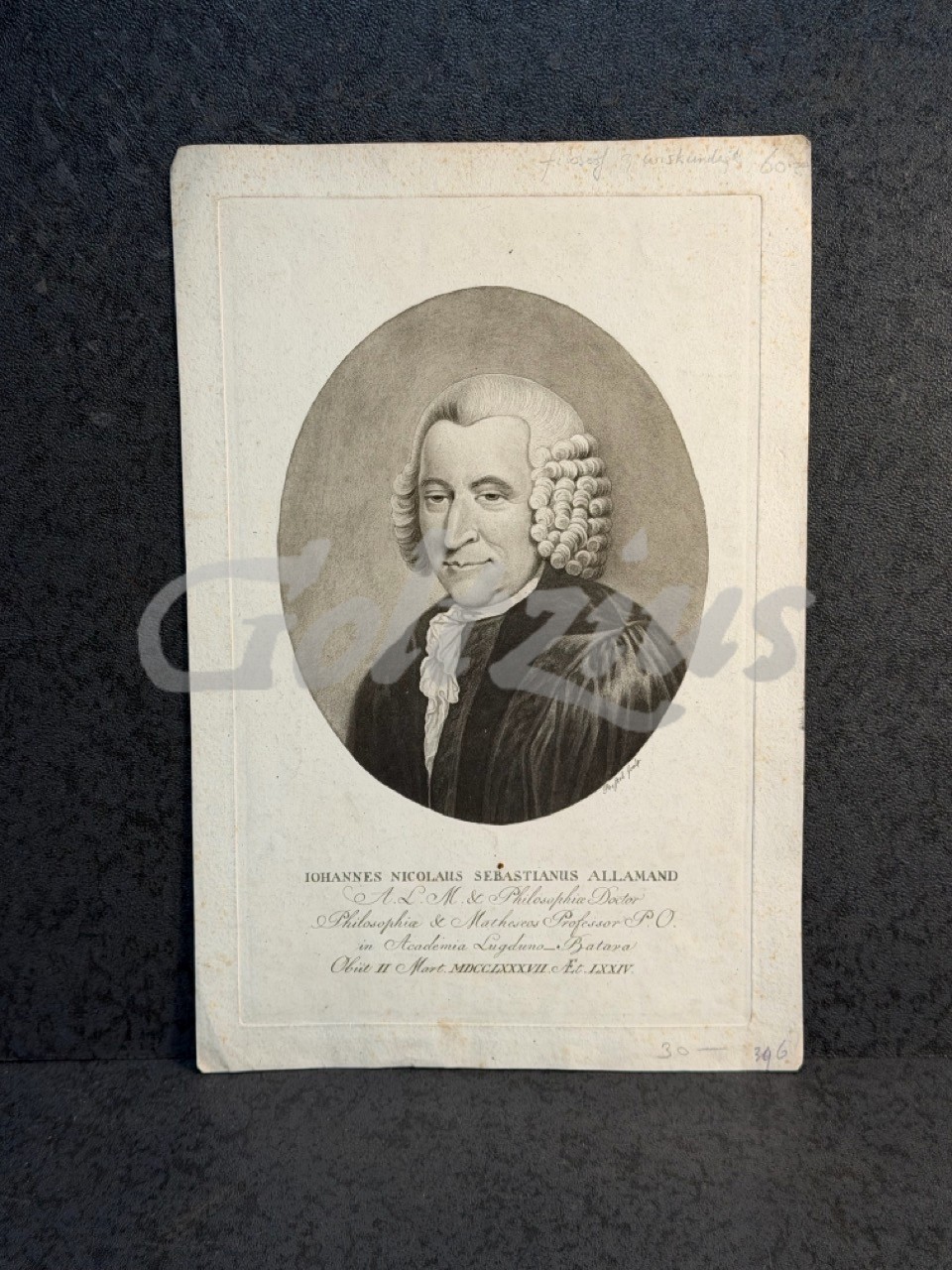 Portrait of Johannes Allamand