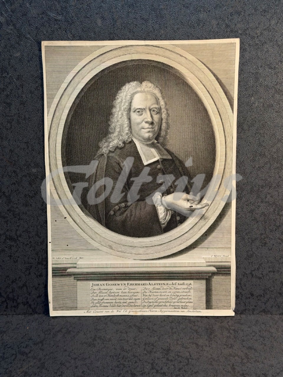 Portrait of Johan Gosewijn Eberhard Alstein