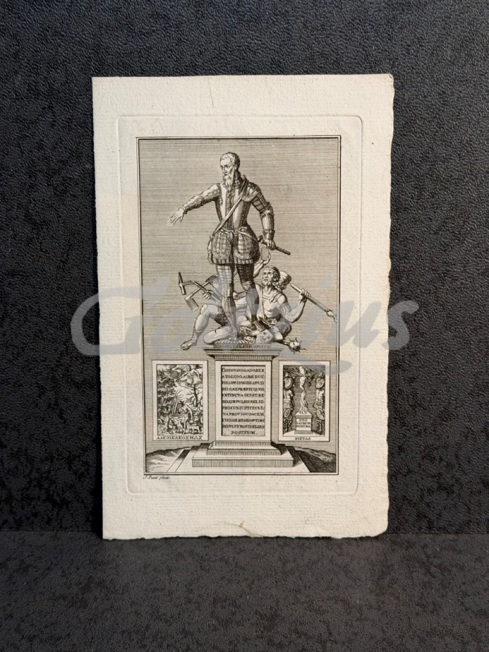 Portrait of Fernando Álvarez de Toledo, Grand Duke of Alva as a statue