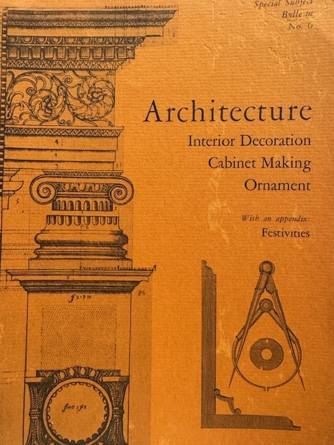 Architecture, Interior Decoration, Cabinet Making, Ornament.