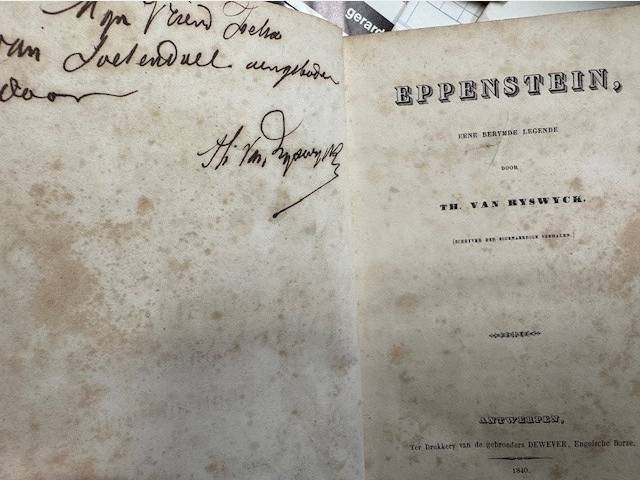 VAN RYSWYCK, TH. [VAN RYSWYCK, THEODOOR], Eppenstein, eene berymde legende