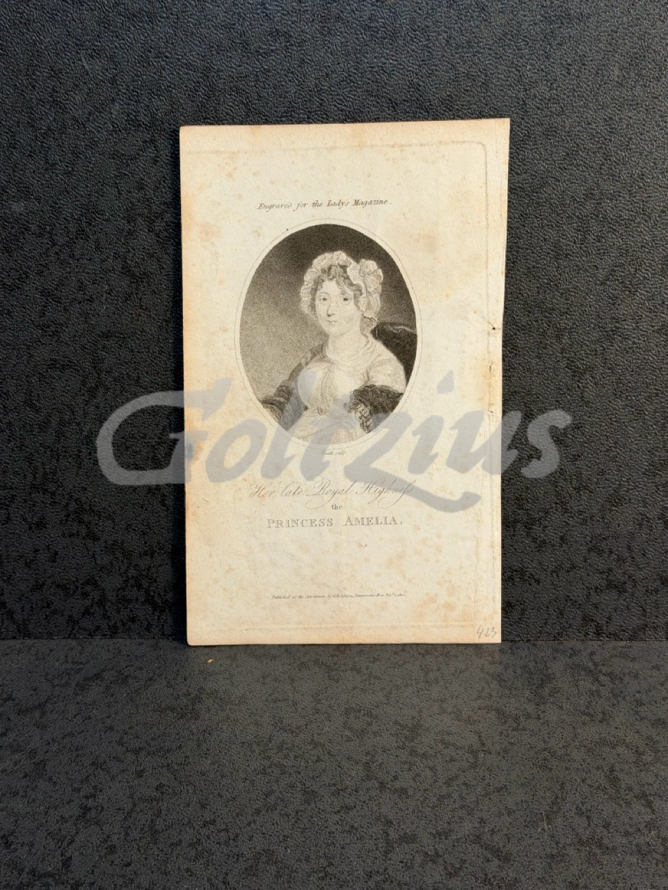 Portrait of princess Amelia