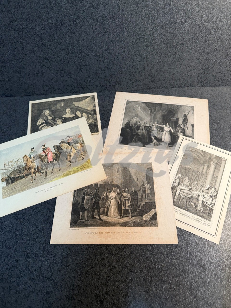 Various engravings of Gijsbrecht van Amstel