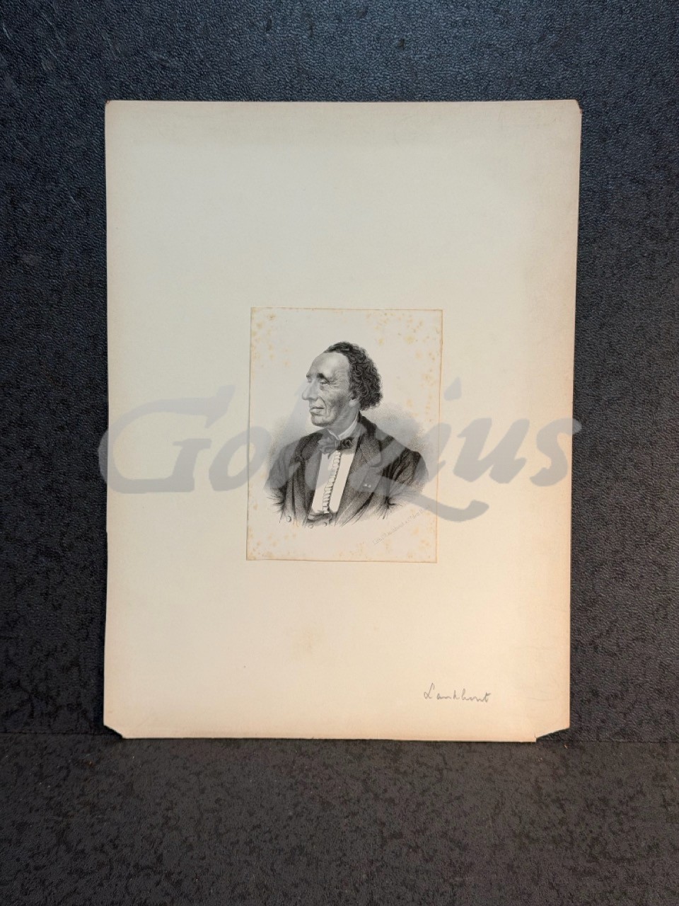 Portrait of Hans Christian Andersen
