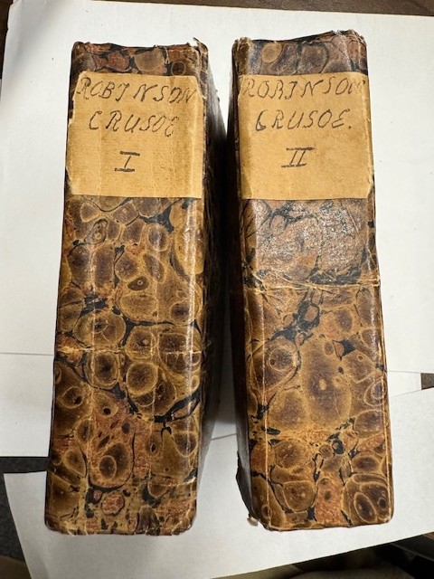 DEFOE, D.,, Les aventures de Robinson Crusoe traduites de Daniel Foe.