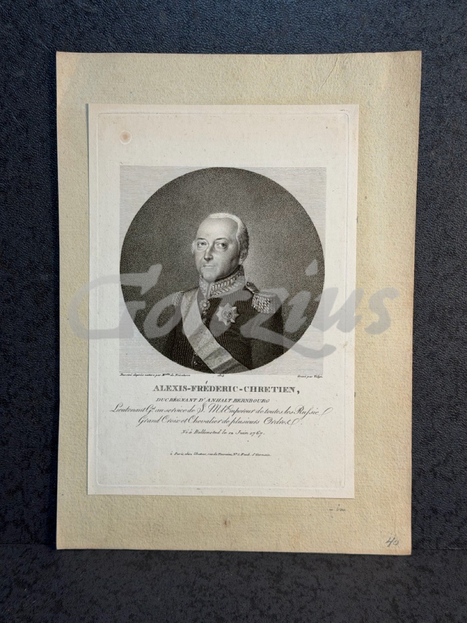 Portrait of Alexius Frederick Christian of Anhalt-Bernburg