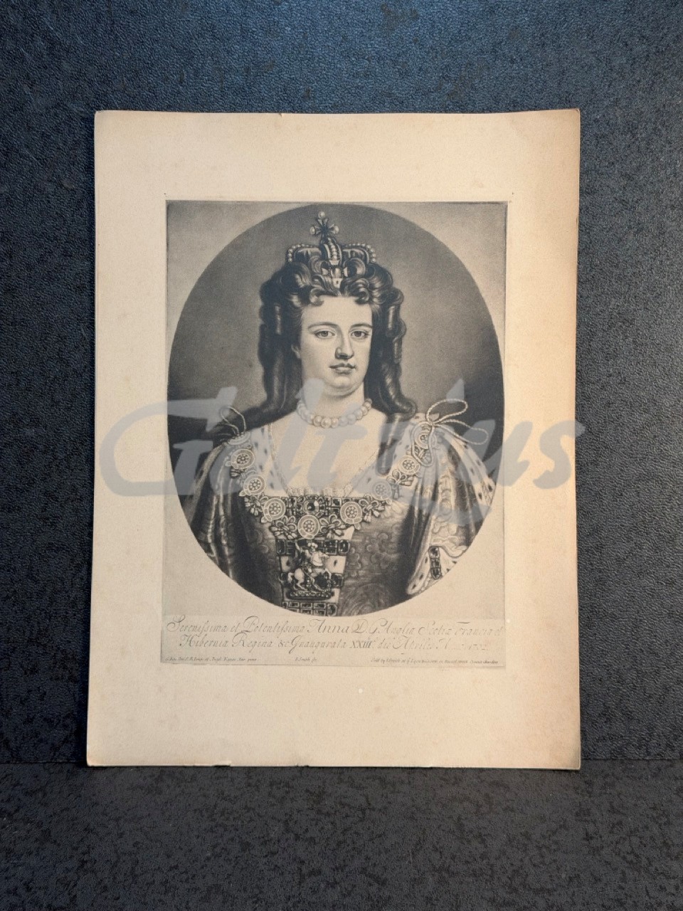 Mezzotint of Anne, Queen of Great Britain