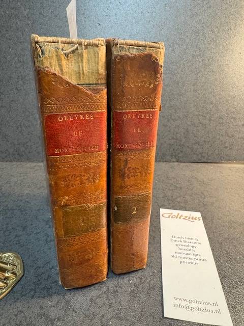 MONTESQUIEU, De l'esprit des lois. Oeuvres completes de Montesquieu.