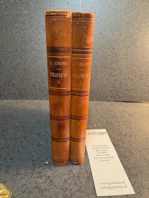 SIMONS, DAVID., Leerboek van het Nederlandsche Strafrecht.
