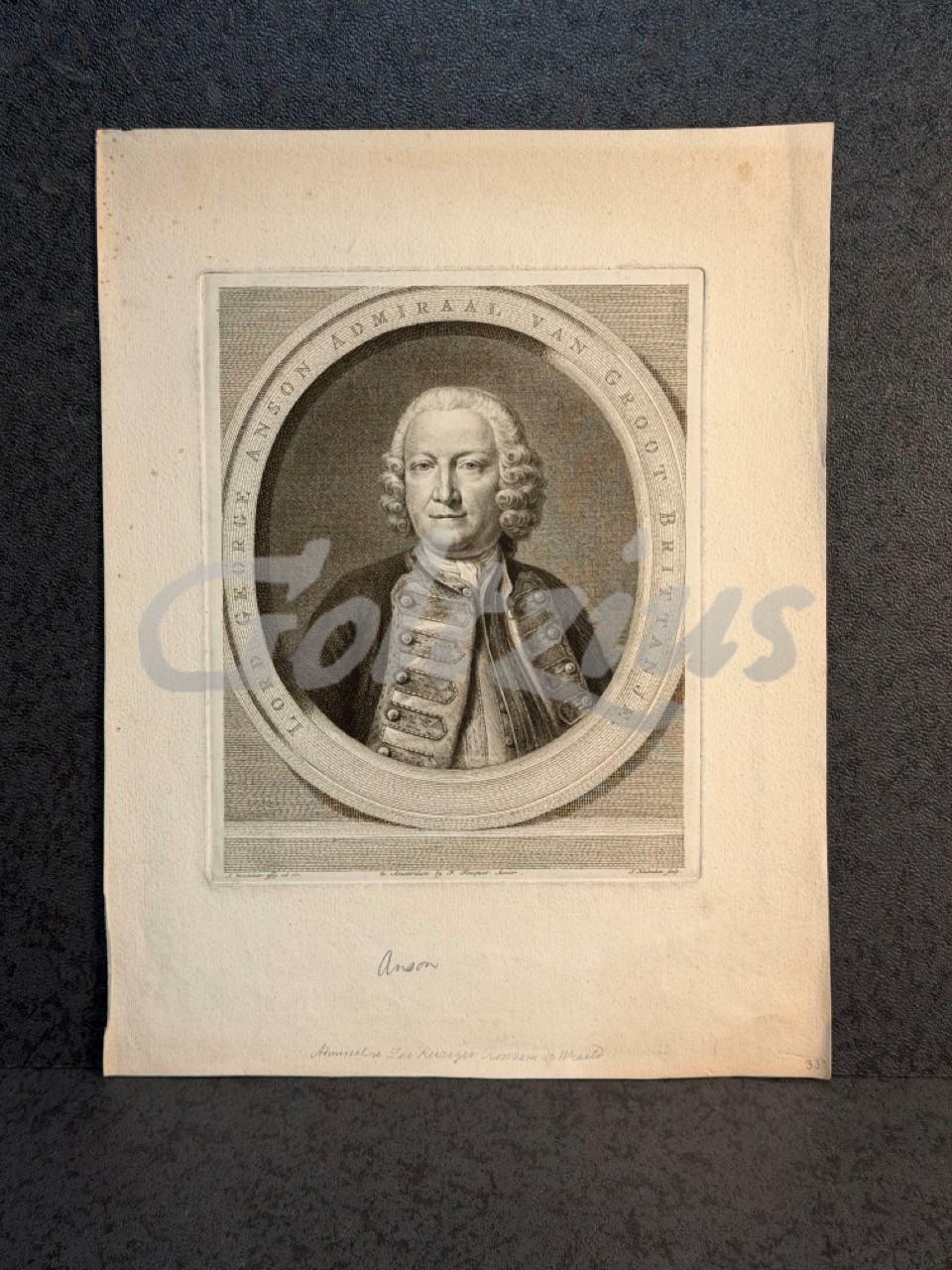 Portrait of Lord George Anson