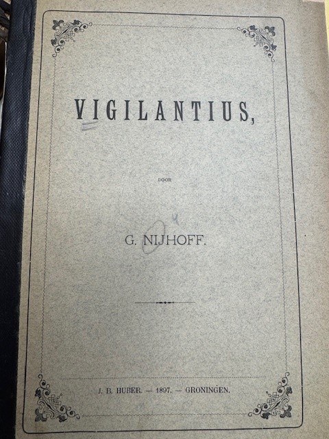 NIJHOFF, G., Vigilantius