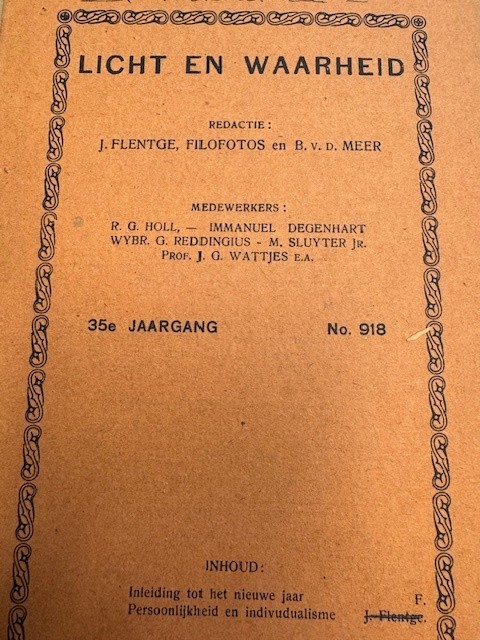 Licht en Waarheid - Panfilosofisch Tijdschrift.
