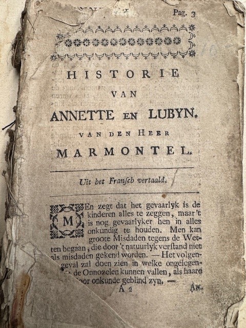 Historie van Anette en Lubyn van den Heer Marmontel. Uit het Fransch vertaald/Soliman de II met Roxelane/De gelukkige Verwydering/De Herderin op de Alpes/De zoogenaamde Filosoof/Het School voor Vaders.