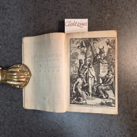 DESPREAUX, BOILEAU, CONVOLUTE: 
1. De menschelyke dwaasheid in tegenstelling der andere dieren. Vertoont in het achtste schimpdicht, van den heere Boileau Despreaux, Historischryver van den Koning van Vrankryk, Louis de XIV. Geschreven aan een Dokter in de Godgeleerdheid, v