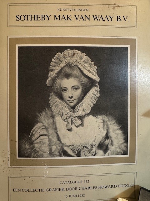 SOTHEBY MAK VAN WAAY, Een collectie grafiek door Charles Edward Hodges. Catalogus 352 15 juni 1982.