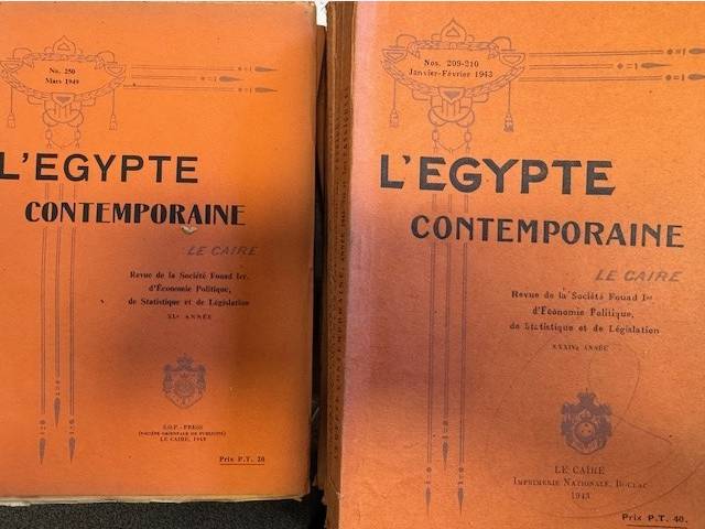 L’Égypte Contemporaine. Revue de la Société Royale d’Économie Politique, de Statistique et de Légalisation/Revue trimestrielle de la societe Fouad Ier.