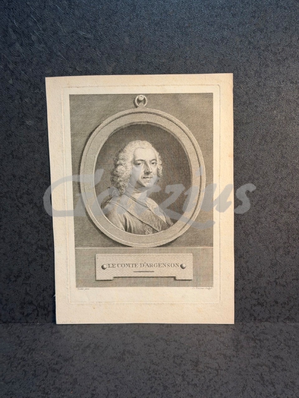 Portrait of Marc-Pierre de Voyer de Paulmy Comte d'Argenson