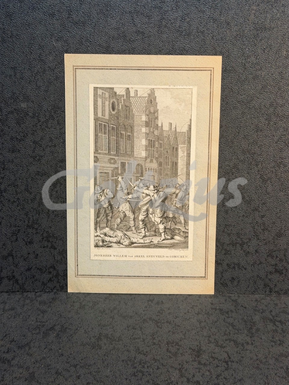 Engraving of Wilem van Arkel