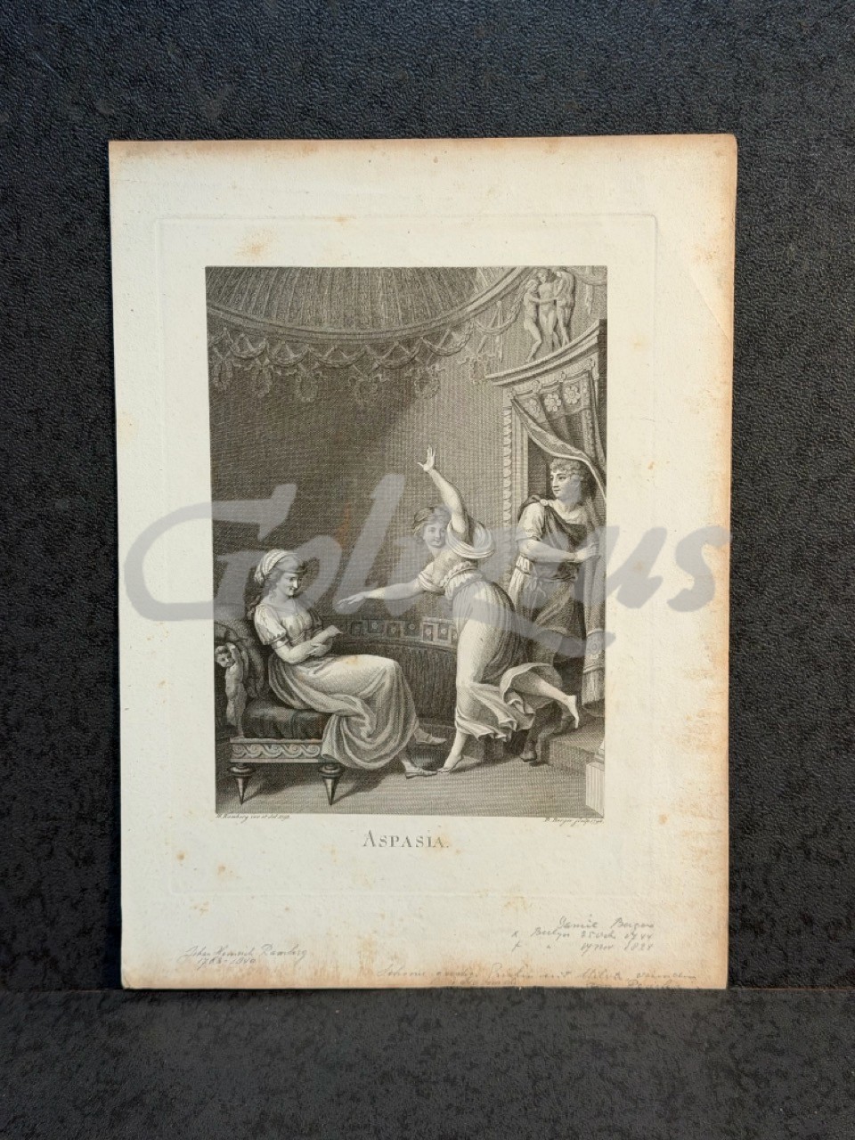 Engraving of Aspasia