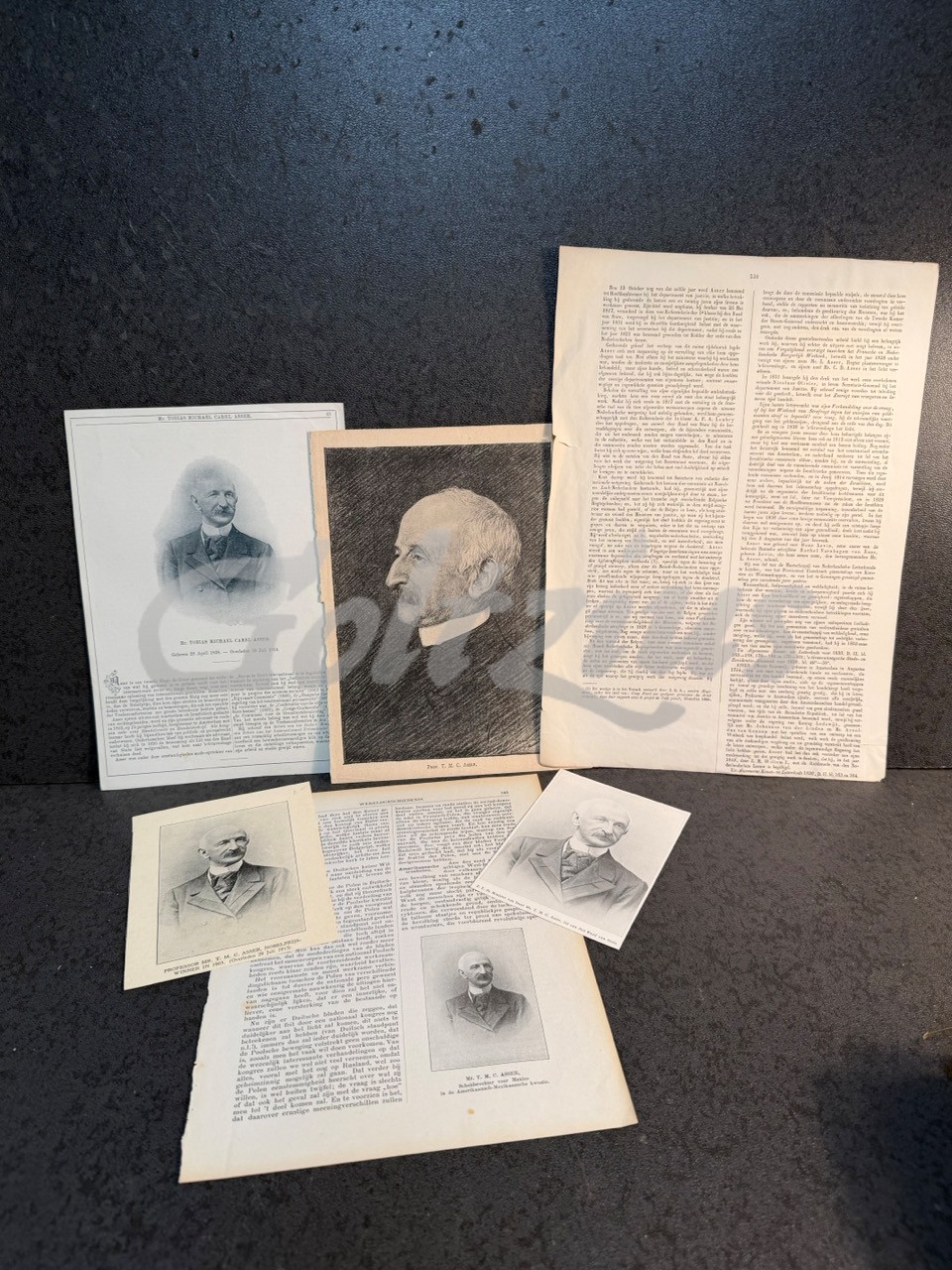 Various portraits of Carel Asser