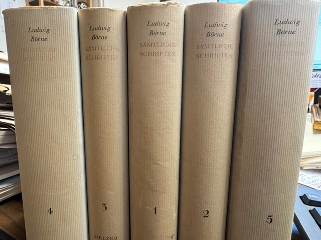 BÖRNE, LUDWIG:, Sämtliche Schriften in 5 Bde/Complete works