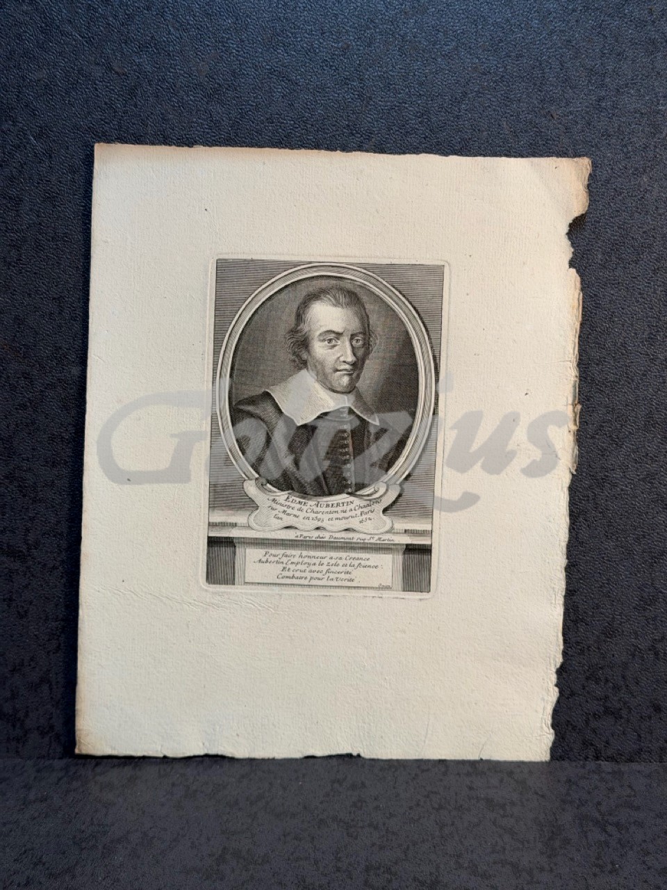 Portrait of Edmé Aubertin