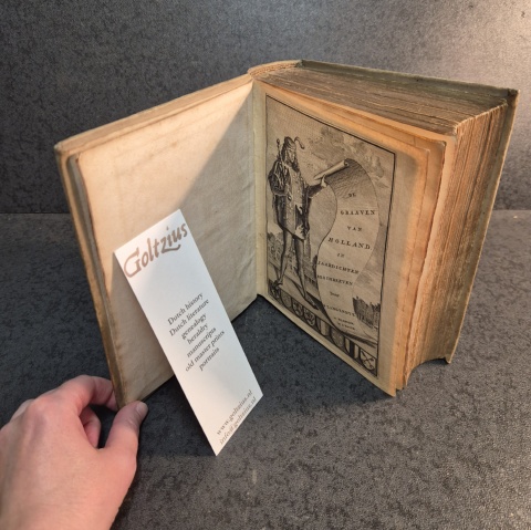 LANGENDYK, PIETER, De graaven van Holland, in jaardichten beschreven, door Pieter Langendyk. Verrykt met alle de beeldtenissen dier prinsen, naauwkeurig getekend, naar de echte aloude tafereelen, op de zaal van 't raadhuis der stad Haarlem.
