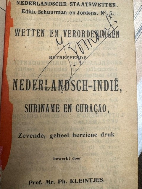 Wetten en verordeningen betreffende Nederlandsch-Indie, Surimname en Curacao.